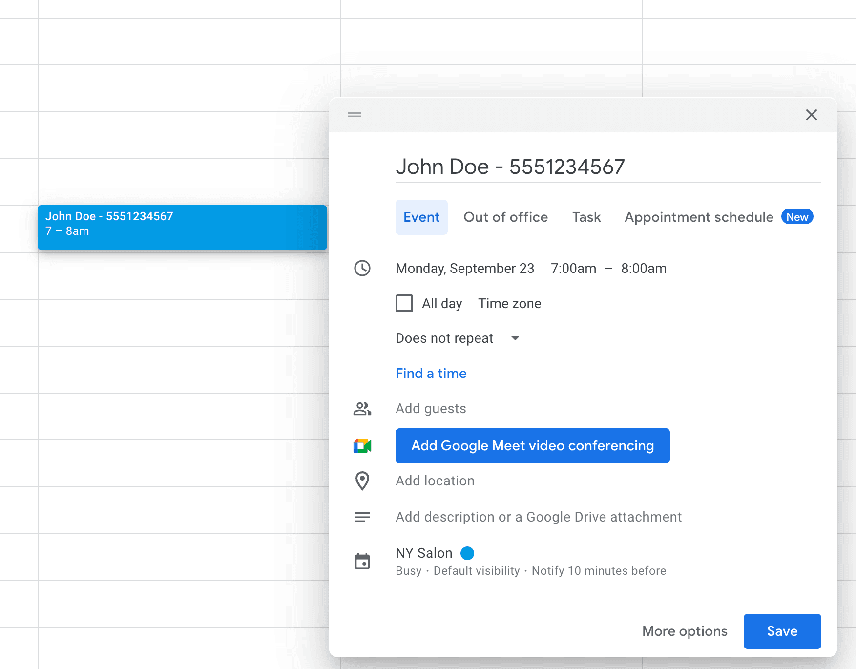 Etisia contact import screen for importing existing phone contacts
