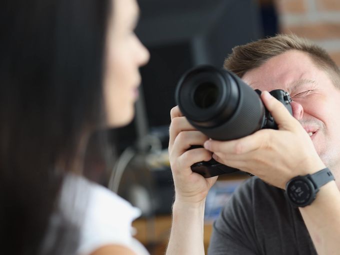 Professional photography studio setup