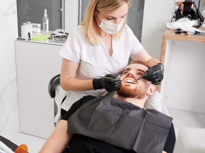 Modern dental office with professional dental chairs and equipment