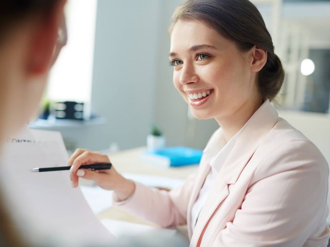 Professional accountant in office