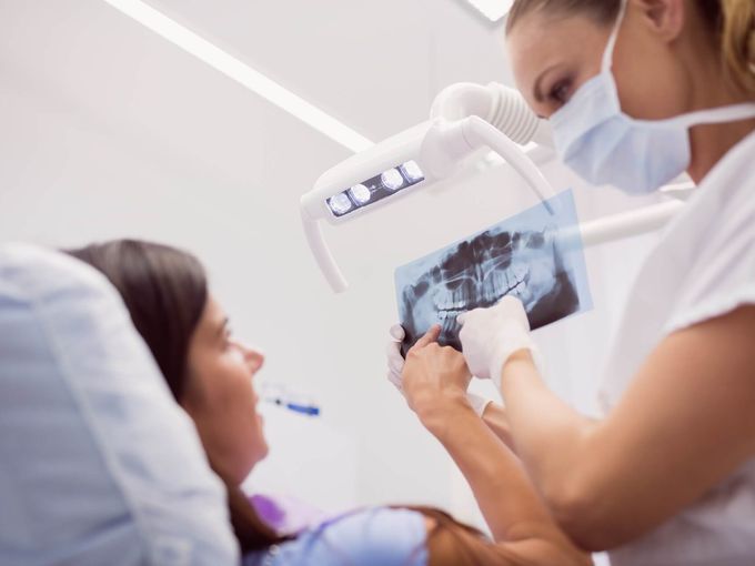 Modern dental office with professional dental chairs and equipment