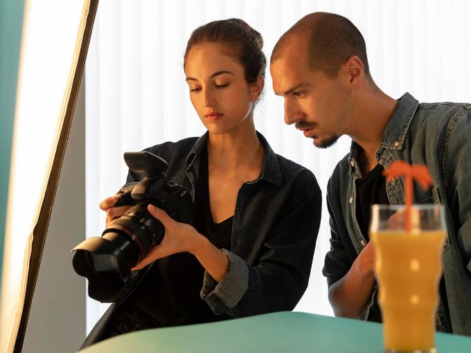 Professional photography studio setup